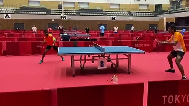 Table Tennis stars Sathiyan Gnanasekaran and Sharath Kamal face off