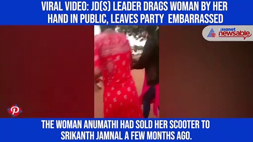 Viral video: JD(S) leader drags woman by her hand in public, leaves party embarrassed