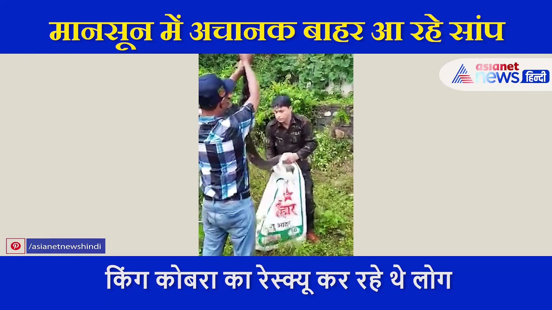 शख्स ने हाथों से बोरे में भर लिया अजगर