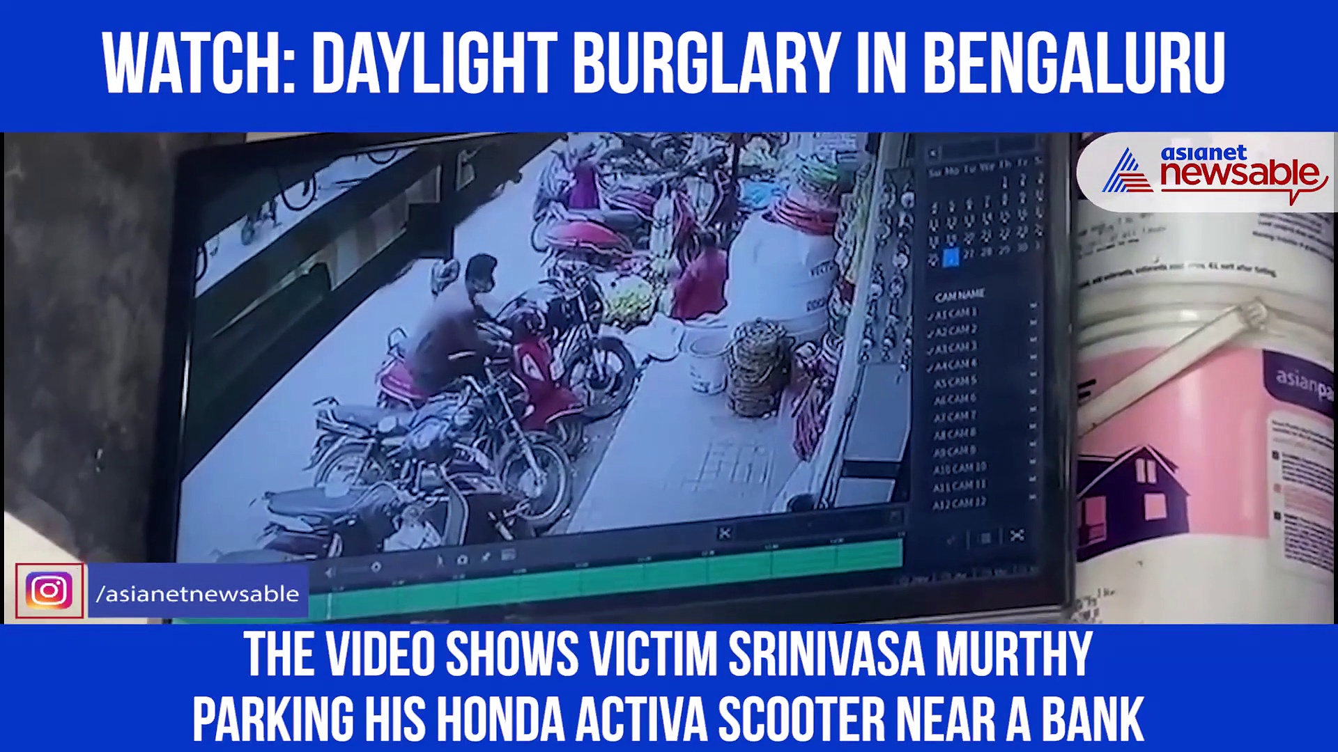 Robbery caught on camera; Bikers filch bag with ₹3.5 lakh; watch video