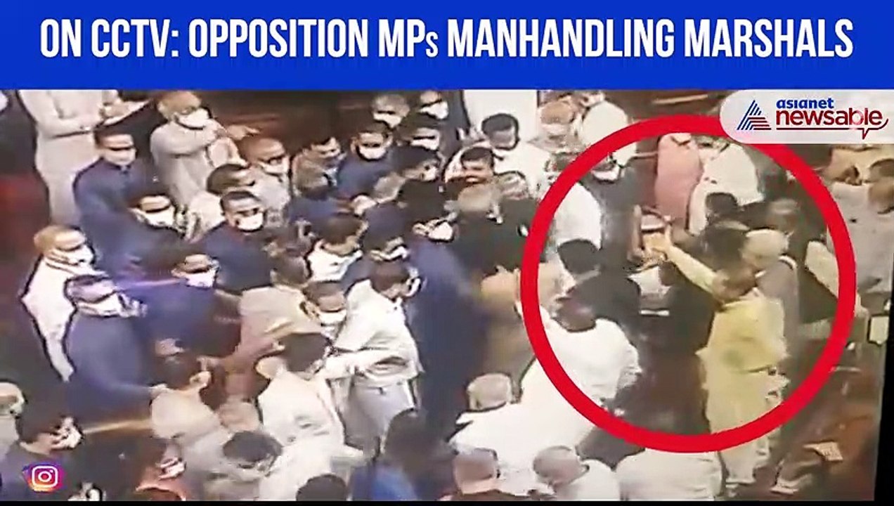 Opposition MPs manhandling new