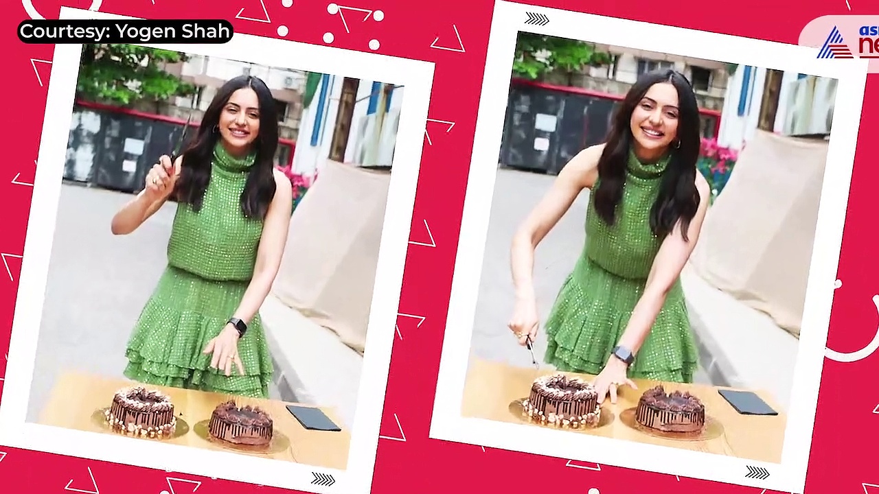 Rakul Preet Singh turned 31 years old; cuts cake with media people