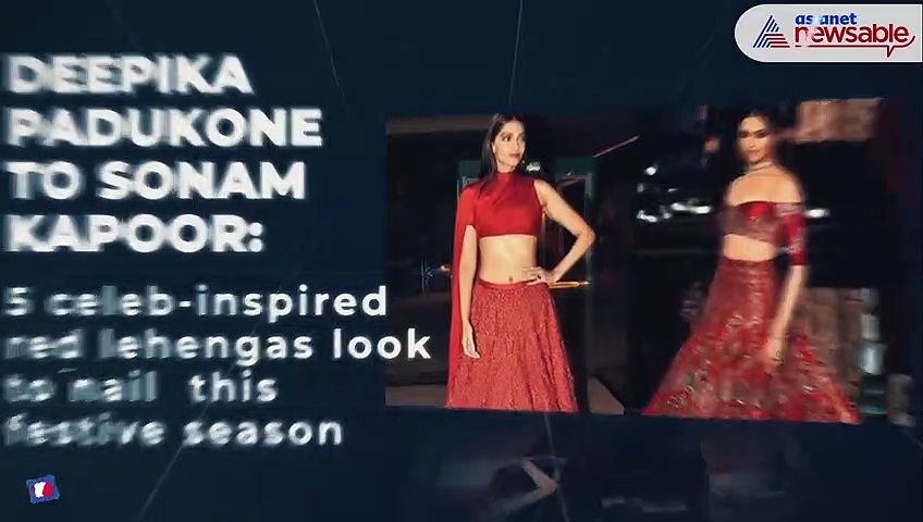 Deepika Padukone to Sonam Kapoor: 5 celeb-inspired red lehengas look  to nail  this festive season