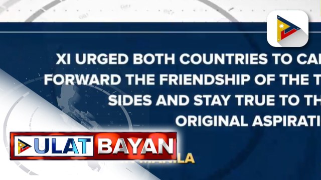 Presumptive Pres. Bongbong Marcos at Chinese Pres. Xi Jingping nag-usap sa telepono