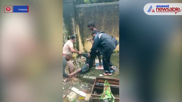 Lady Police Officer in Chennai carries unconscious man on her shoulders to save his life