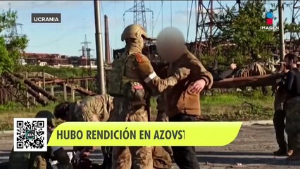 下载视频: Rusia anuncia la rendición de 265 soldados ucranianos en Azovstal