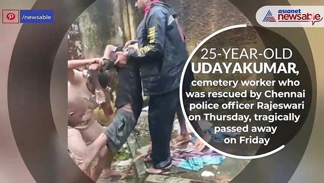 Chennai rains: TN CM Stalin felicitates woman cop for carrying man on her shoulders; rescued victim dies