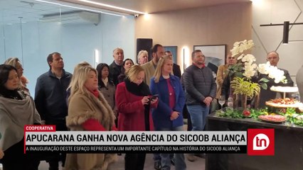 Apucarana ganha nova agência do Sicoob Aliança; veja