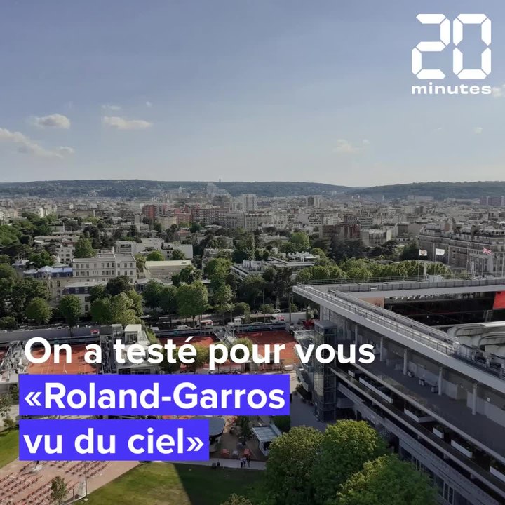 Roland-Garros: On est monté à 50 mètres de haut pour admirer le site depuis le ciel