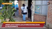 Desde las 8 y hasta las 18 horas se realizará el relevamiento