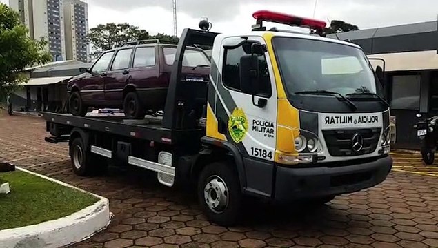 Fiat Elba usado em tentativa de arrombamento no Centro é levado à 15ª SDP