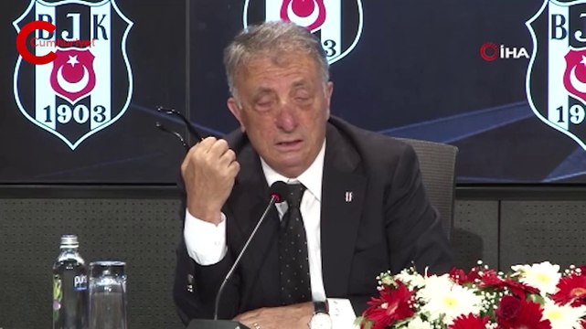 Beşiktaş Kulübü Başkanı Ahmet Nur Çebi basın toplantısı düzenledi