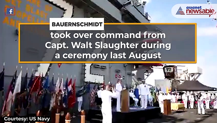 Navy captain Amy Bauernschmidt becomes 1st woman to command US nuclear carrier