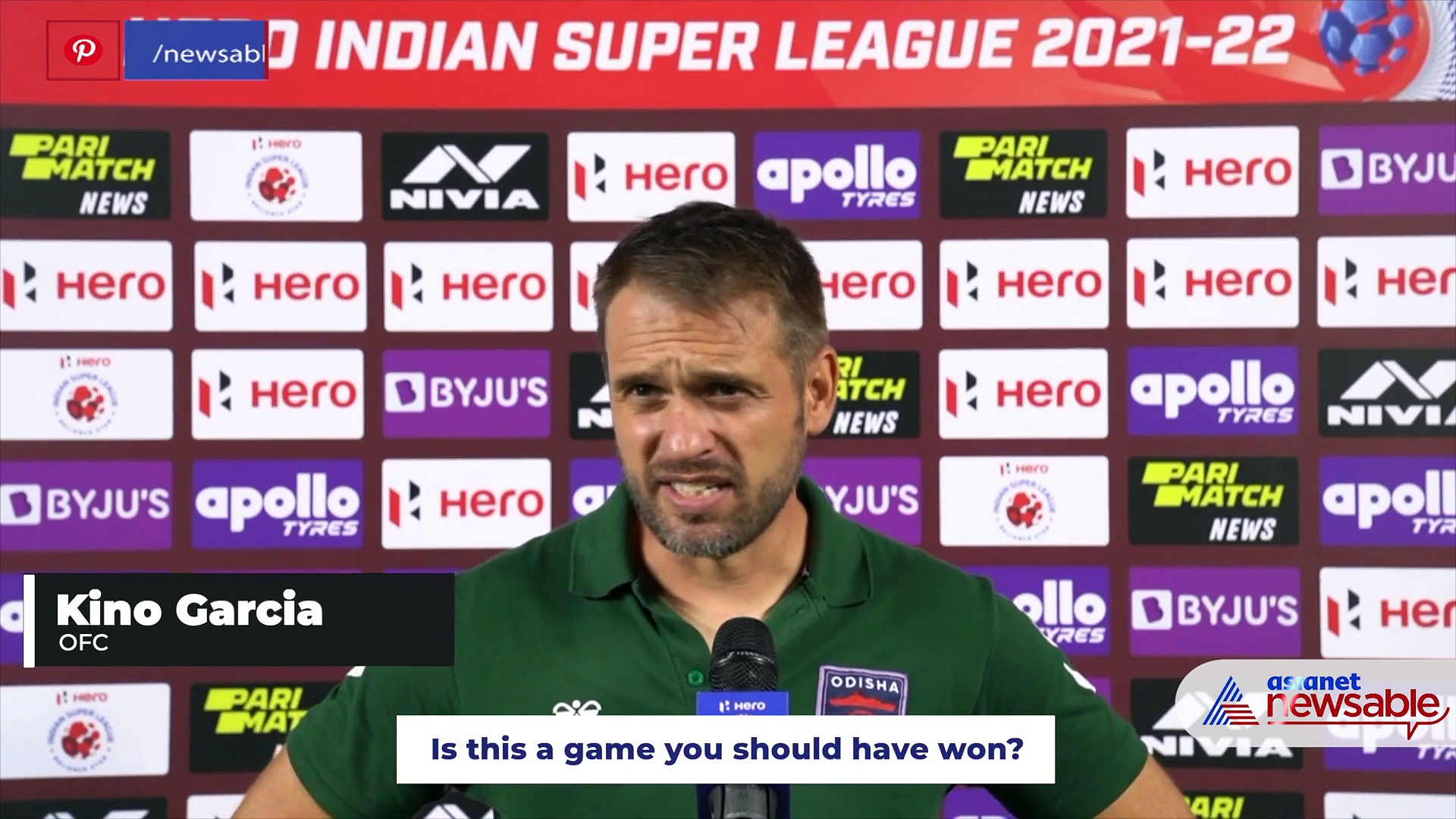 ISL 2021-22: OFC made a good come back, pushed to draw the match - Kino Garcia on CFC draw