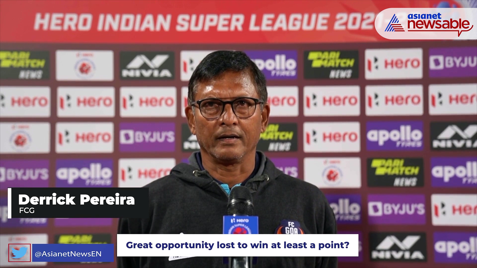 ISL 2021-22: I think the luck this season is not in FC Goa's favour - Derrick Pereira after Jamshedpur FC loss