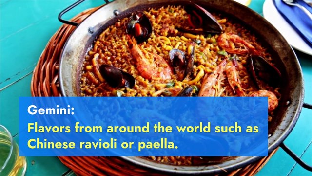 The ideal dish for a date according to your astrological sign