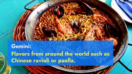 The ideal dish for a date according to your astrological sign