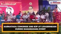 Karnataka: Congress and BJP at loggerheads during Ramanagara event