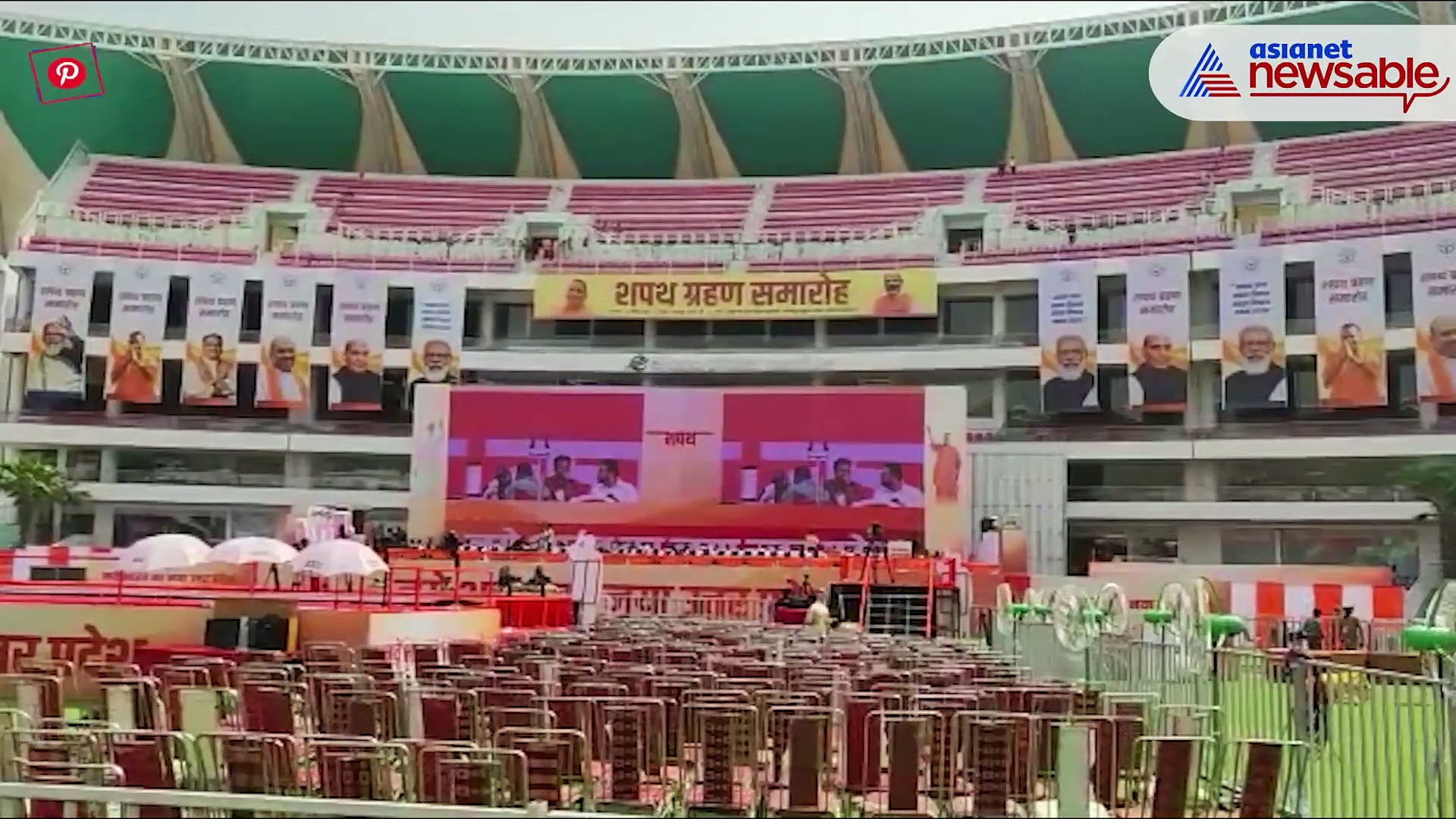 WATCH: Stage set for Yogi Adityanath's grand swearing-in as UP CM