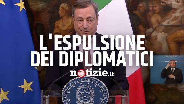 Russia, Draghi sull'espulsione dei diplomatici italiani da Mosca: Atto ostile, non chiudere i canali della diplomazia