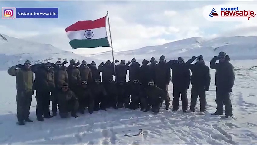 Republic Day 2022: ITBP himveers chant 'Bharat Mata Ki Jai' in freezing Ladakh