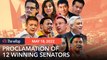 Comelec proclaims 12 winning senators