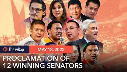 Download Video: Comelec proclaims 12 winning senators