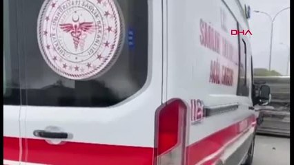 SABİHA GÖKÇEN HAVALİMANI YOLUNDA ZİNCİRLEME TRAFİK KAZASI 2 YARALI