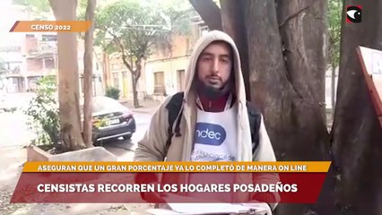 Censistas recorren los hogares  posadeños