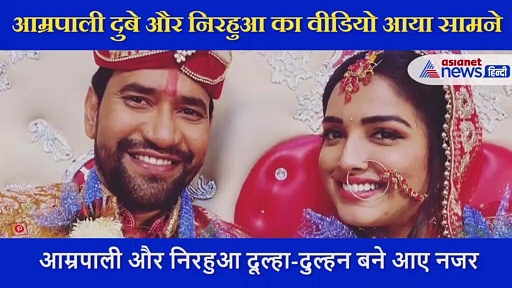 आम्रपाली और निरहुआ दूल्हा-दुल्हन बने आए नजर, क्या दोनों ने कर ली शादी, वीडियो में जानें सच्चाई