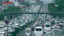 İstanbul trafiğinde yağmur yoğunluğu! Yüzde 85'e çıktı