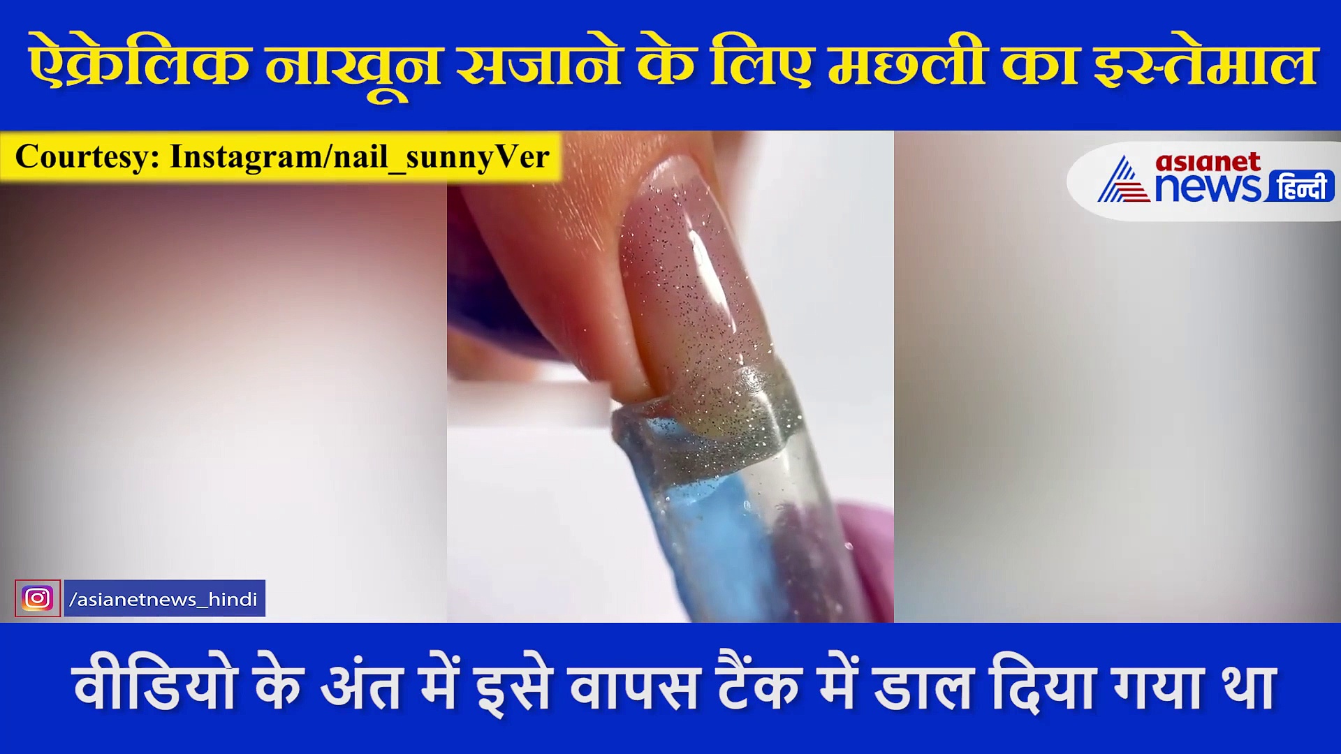 नेल आर्टिस्ट ने ऐक्रेलिक नाखून के लिए दांव पर लगा दी बेजुबान की जान, जिंदा मछली का किया इस्तेमाल