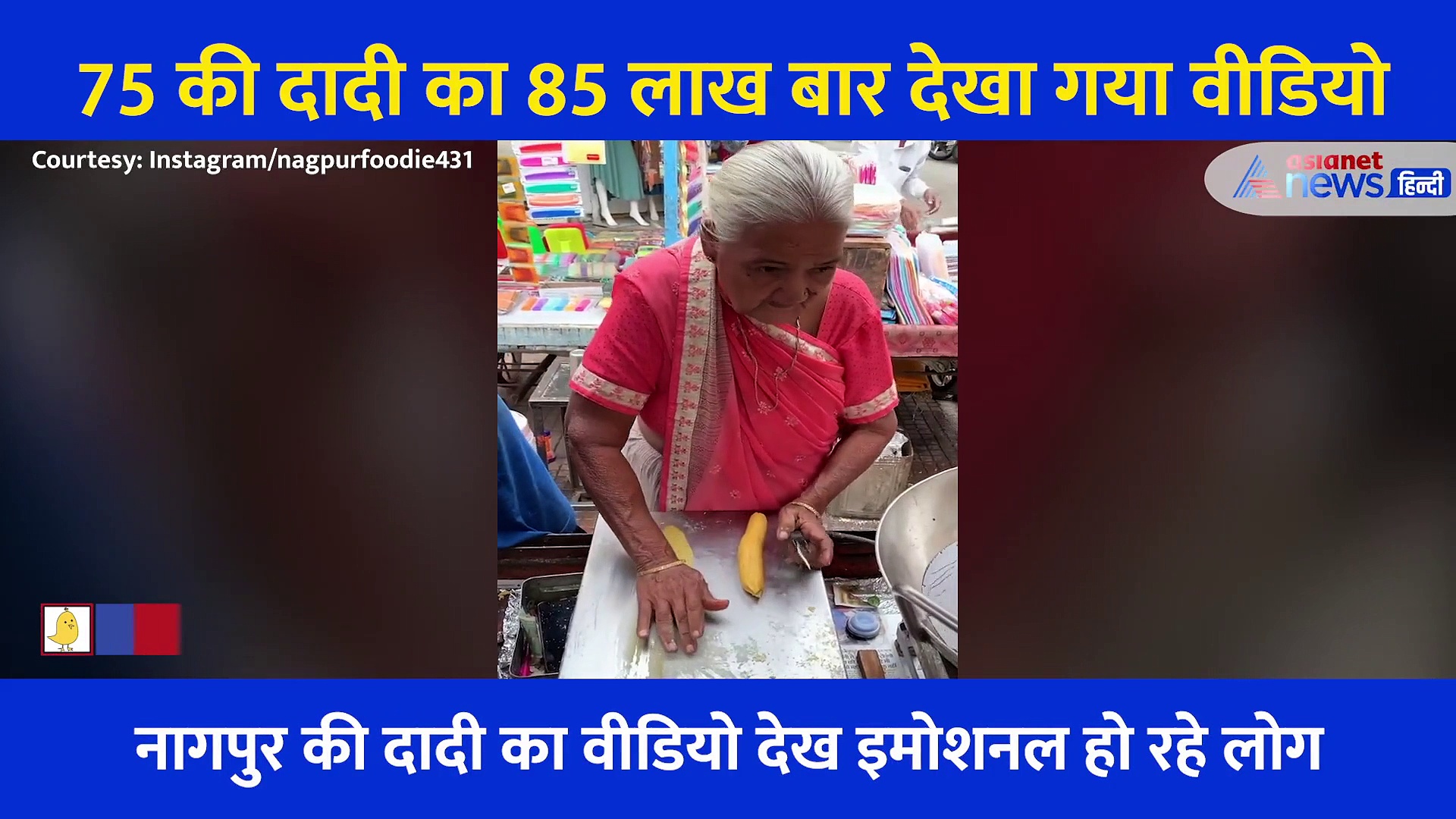 75 साल की दादी का 85 लाख बार देखा गया वीडियो, नागपुर में गुजराती ठेला लगा सोशल मीडिया पर छाई