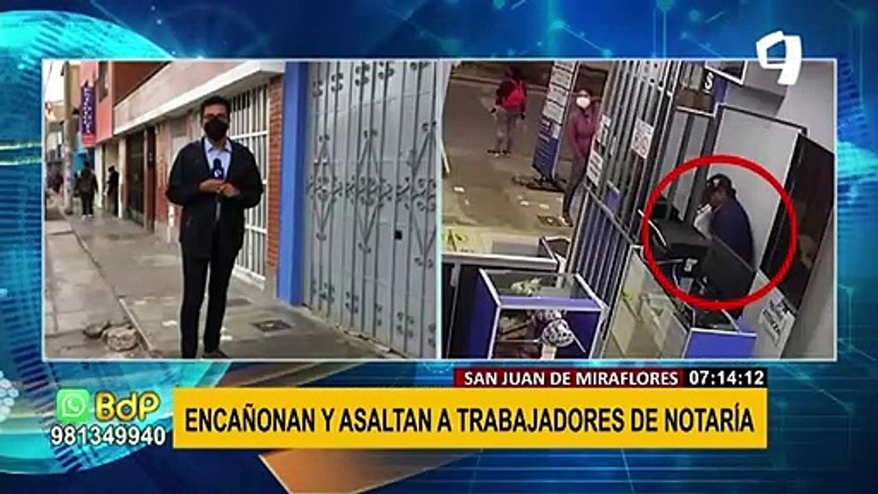 Delincuentes armados asaltan estudio jurídico en SJM