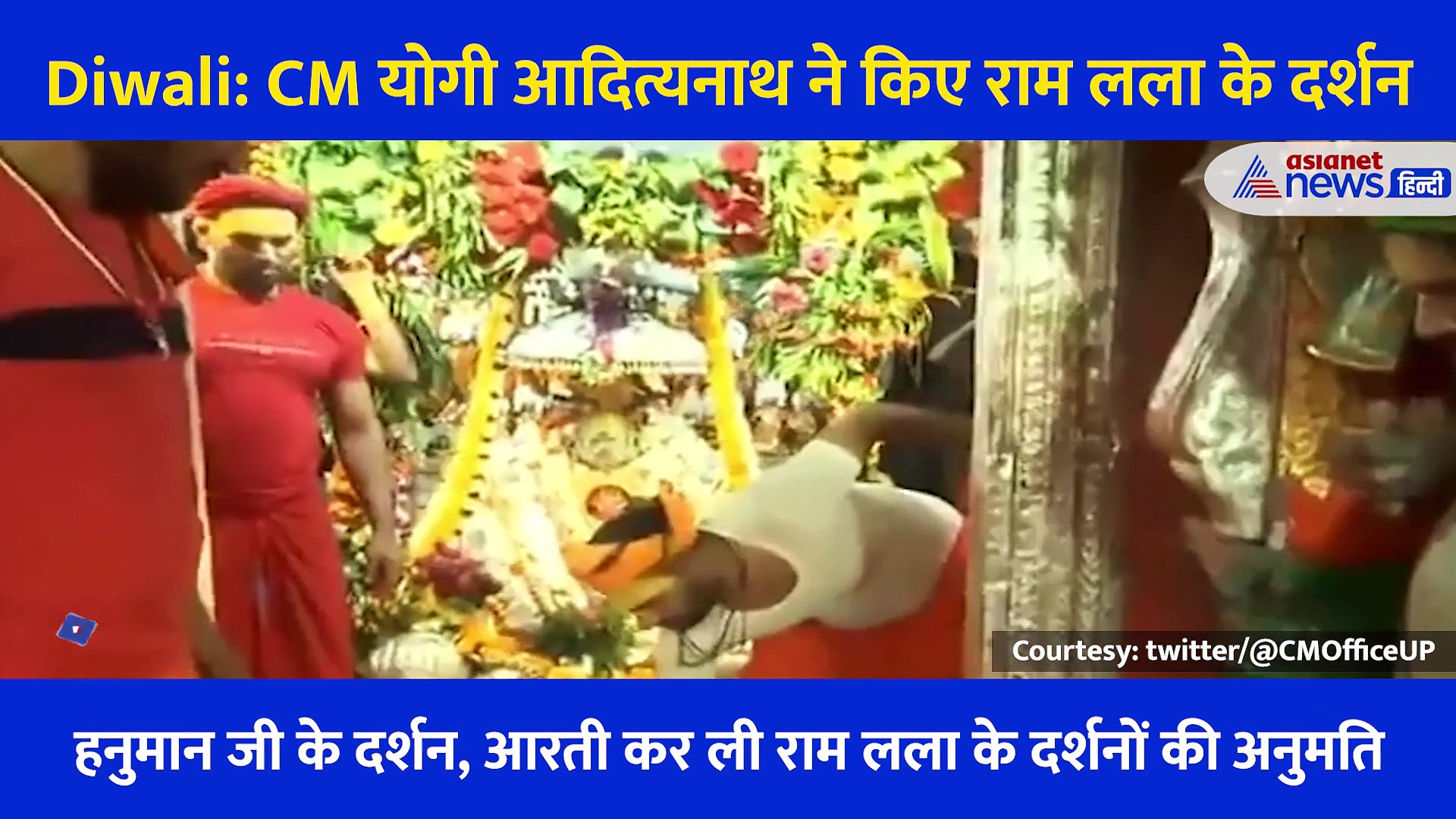 Video: CM Yogi Adityanath ने किये राम लला के दर्शन, पहले भक्त हनुमान से ली दर्शनों की अनुमति