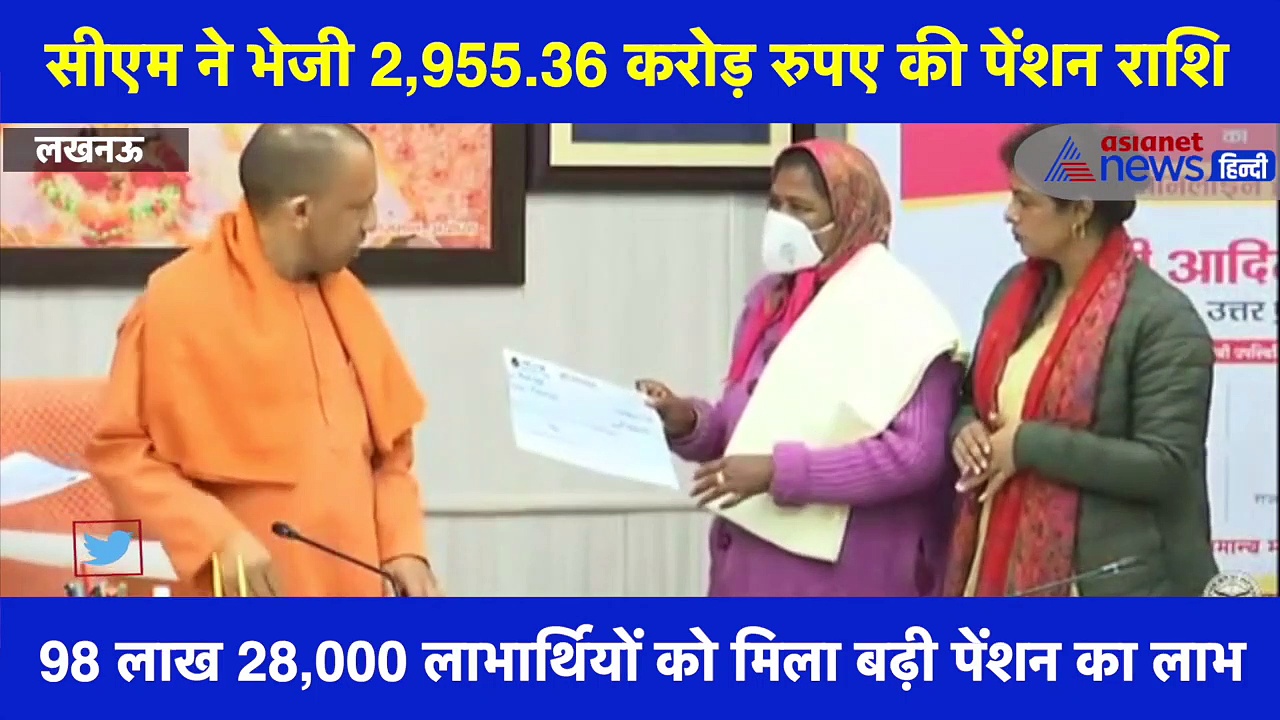 CM योगी ने 98 लाख 28,000 लाभार्थियों को दिया बढ़ी पेंशन राशि का तोहफा