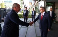 Memleket Partisi Genel Başkanı İnce, Gelecek Partisi Genel Başkanı Davutoğlu'nu ziyaret etti