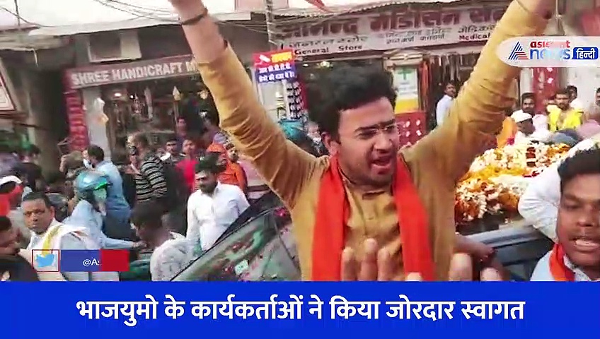 वाराणसी पहुंचे भाजयुमो राष्ट्रीय अध्यक्ष, विश्वनाथ की नगरी में किया BJP की जीत का दावा