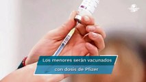 Anuncian fechas para vacunar contra Covid-19 a niños de 12, 13 y 14 años de edad en CDMX