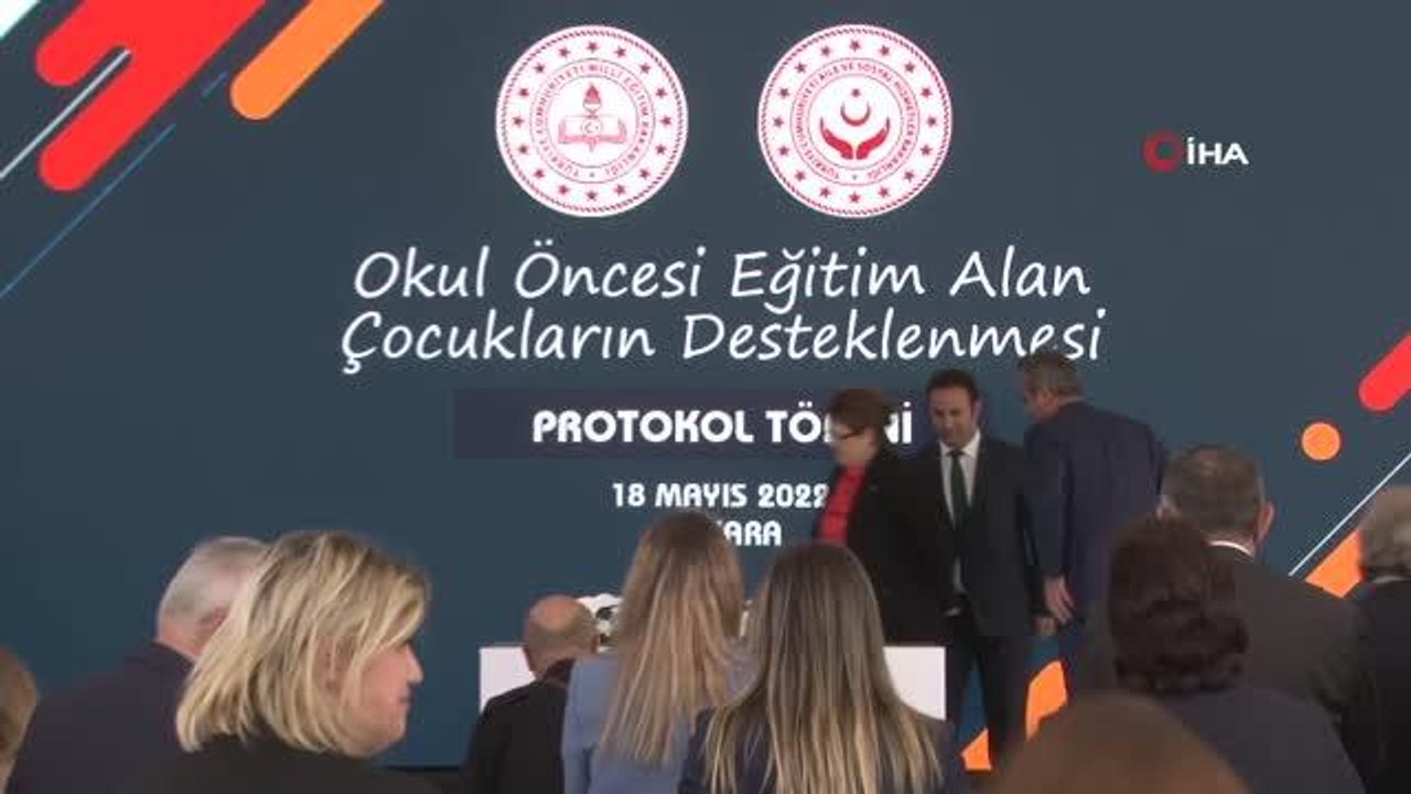 Bakan Özer ve Yanık, "Okul Öncesi Eğitim Alan Çocukların Desteklenmesi Protokolü İmza Töreni'ne" katıldı