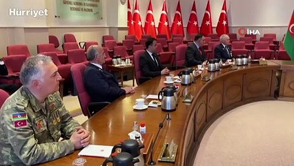 Bakan Akar, Tek Vatan Harekatı’nda gazi olan Azerbaycanlı askerleri kabul etti