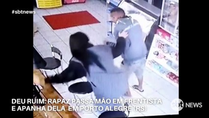 Mujer golpea a acosador por ponerle la mano en el muslo y se hace viral