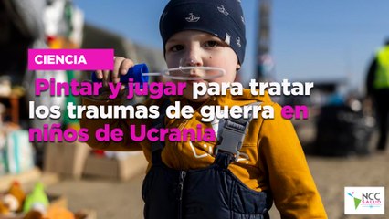 Pintar y jugar para tratar los traumas de guerra en niños de Ucrania
