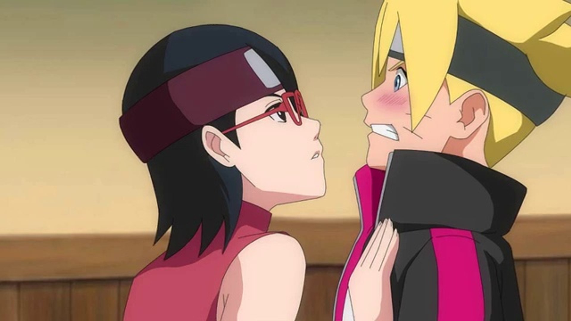 Boruto et sarada bisous