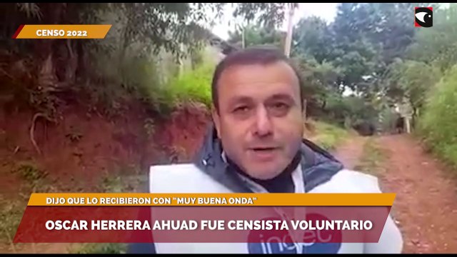 Oscar Herrera Ahuad fue censista voluntario