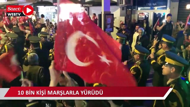 Samsun'da 10 bin kişilik fener alayı