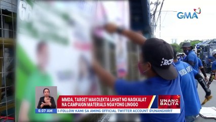 MMDA, target makolekta lahat ng nagkalat na campaign materials ngayong linggo | UB