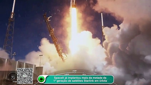 Starlink: SpaceX já implantou mais da metade da 1ª geração de satélites