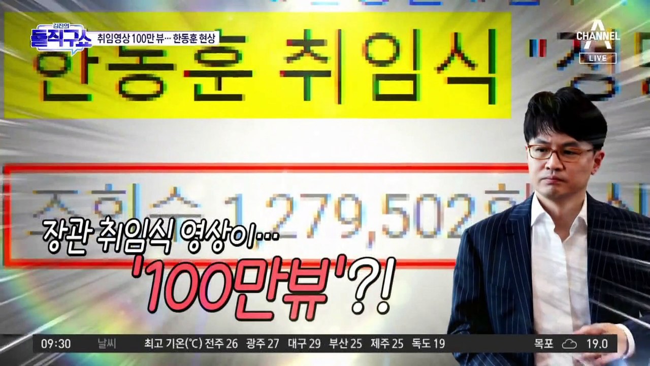 ‘취임식 영상’ 100만 뷰 돌파…“한동훈 현상”