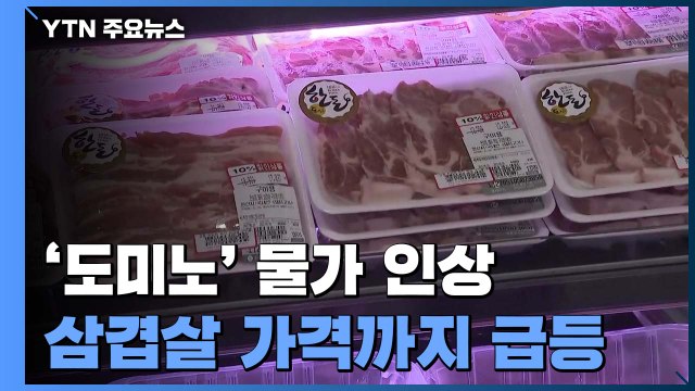 식용유·밀가루 이어 삼겹살까지...'도미노 물가 인상'에 서민 주름살 / YTN